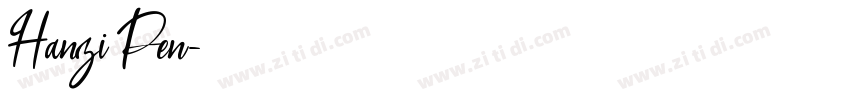 Hanzi Pen字体转换